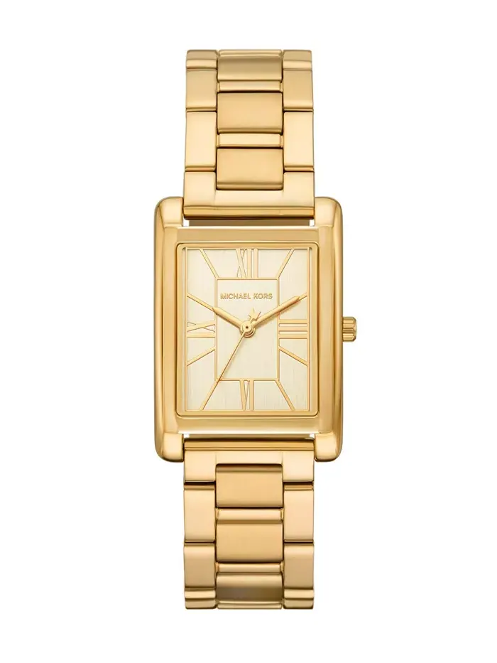 Женские часы Essex из нержавеющей стали с золотистым покрытием, 26x36 мм Michael Kors