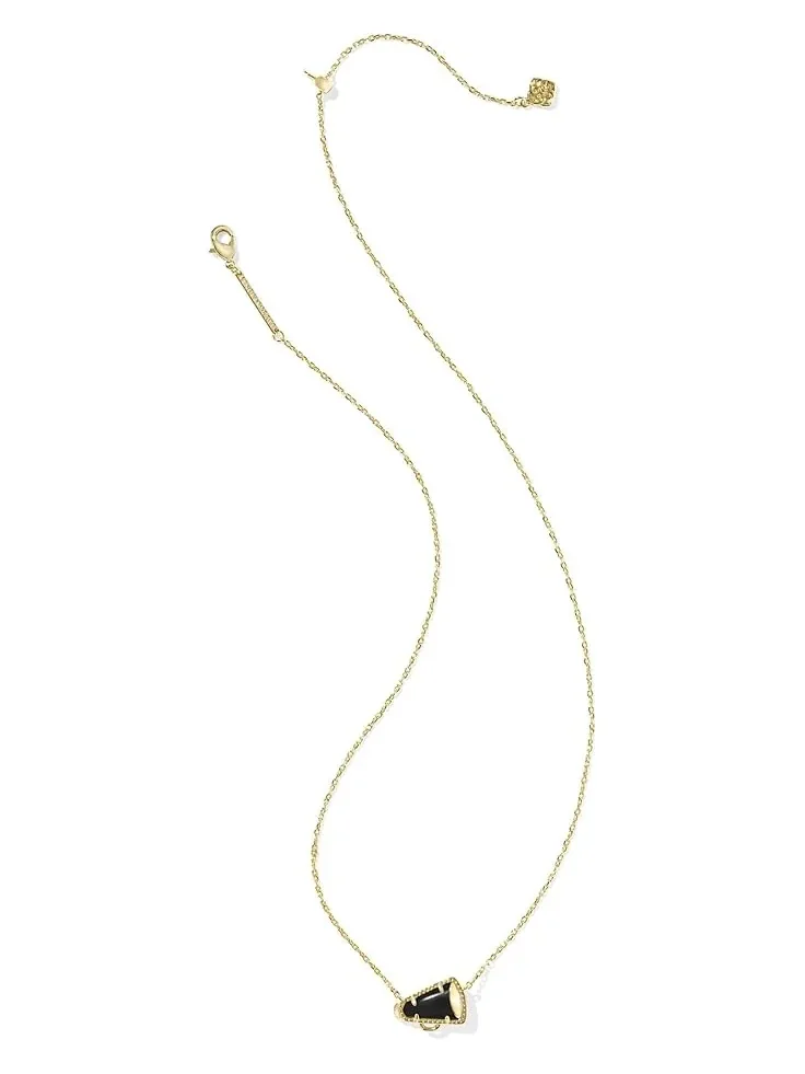 Женское короткое колье с подвеской в стиле чирлидинга Kendra Scott — изображение 2 из 2, оттенок черный