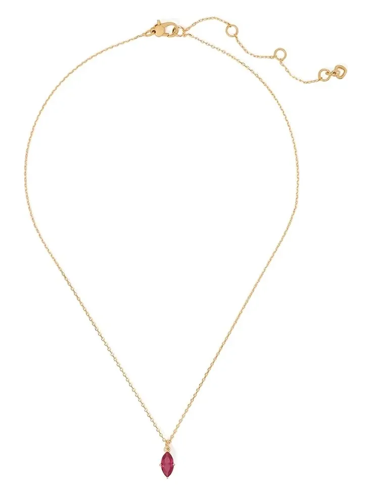 Женский кулон-солитер Signature Kate Spade New York — изображение 1 из 1, оттенок золотистый