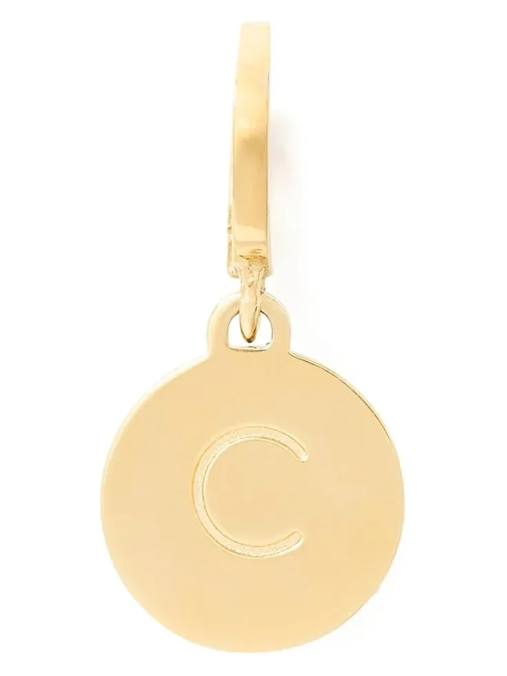 Women's Kate Spade New York Mini C Charm — изображение 1 из 1, оттенок золото