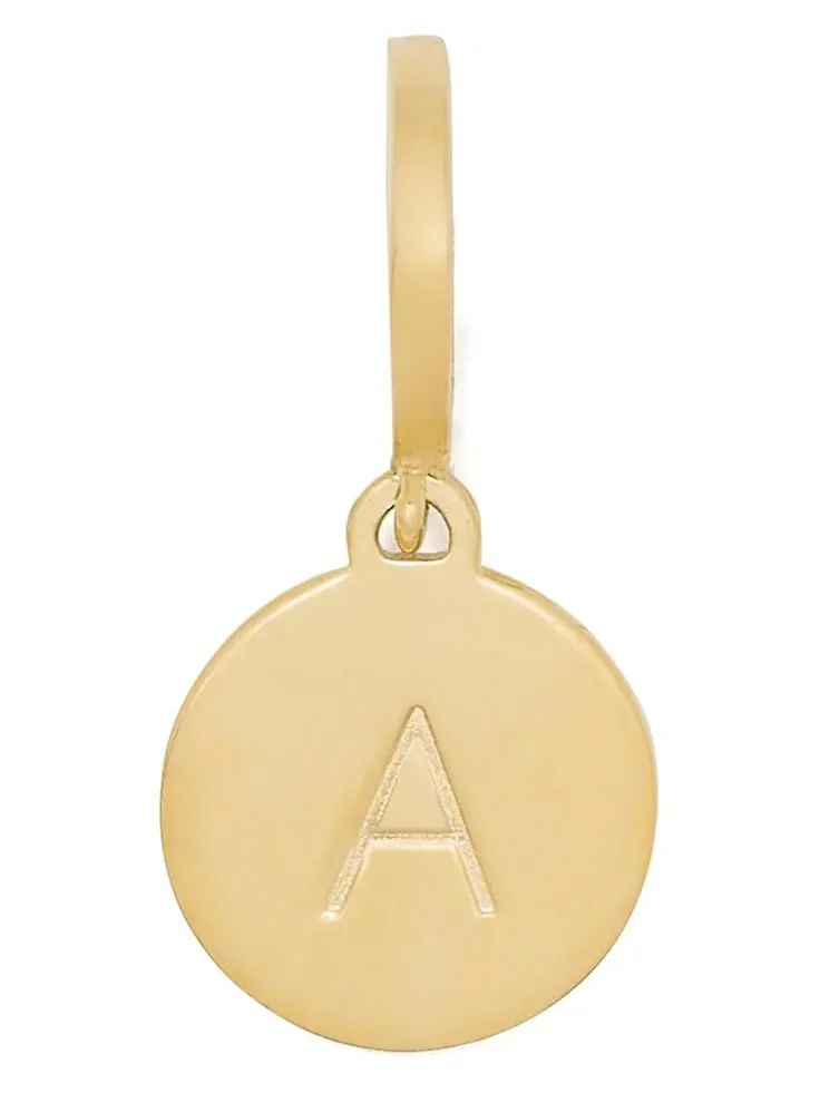 Women's Kate Spade New York Mini A Charm — изображение 1 из 1, оттенок золото