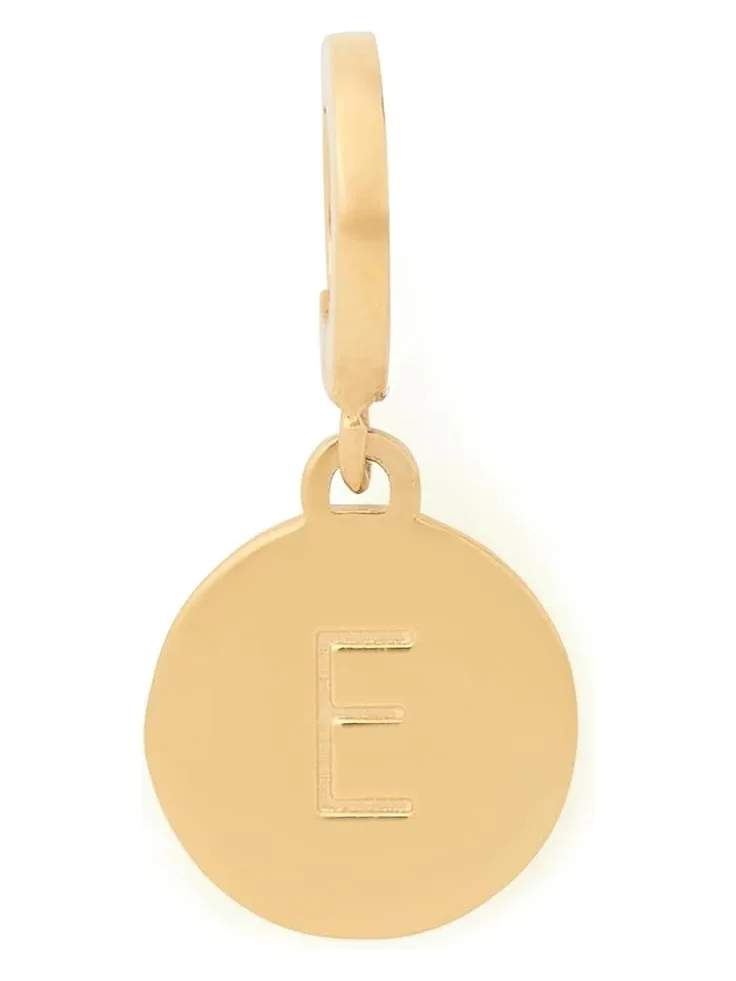 Women's Kate Spade New York Mini E Charm — изображение 1 из 1, оттенок золото