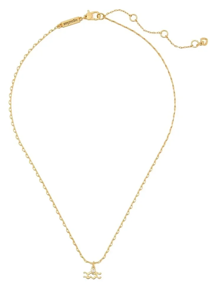 Мини-кулон для женщин "Какой у тебя знак зодиака Водолей?" Kate Spade New York — изображение 1 из 2