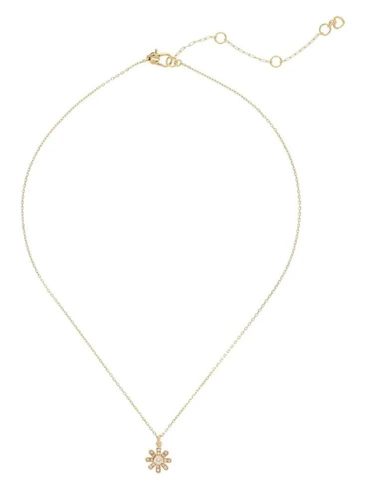Женский кулон «Распускающиеся цветы» Kate Spade New York — изображение 2 из 2, оттенок желтый золотистый