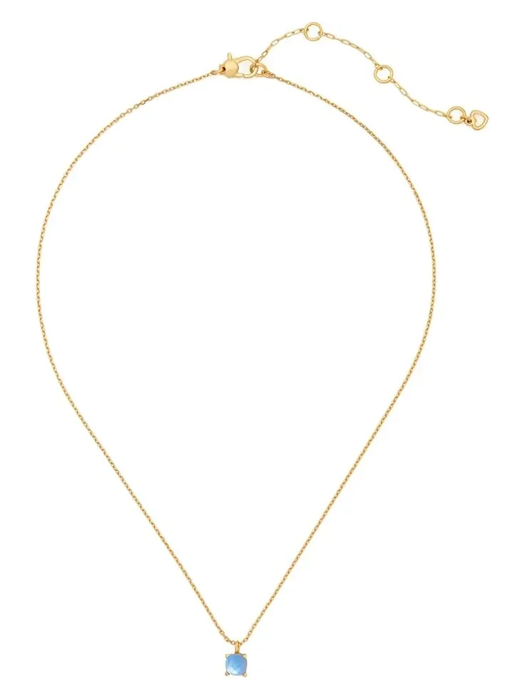 Кулон «Маленькая роскошь для женщин» Kate Spade New York — изображение 1 из 1, оттенок синий золотистый