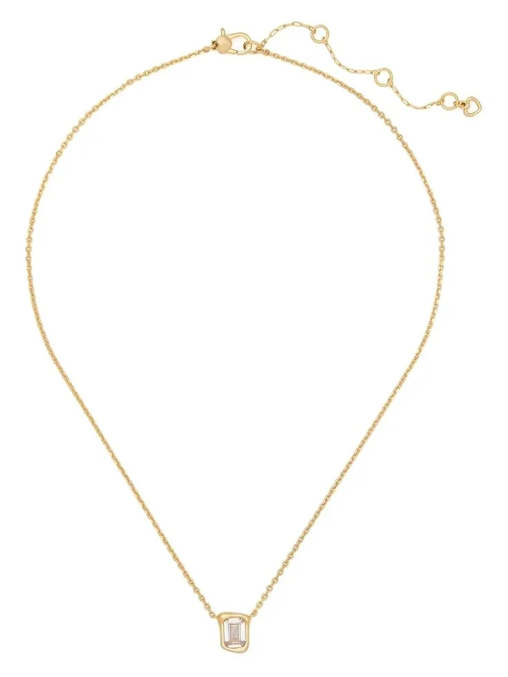 Женский кулон-перемычка Kate Spade New York — изображение 2 из 2, оттенок прозрачный/золотистый