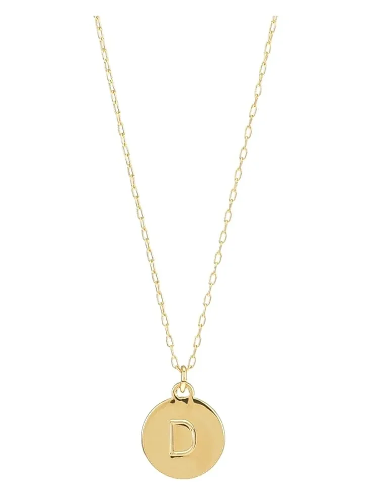 Миниатюрный кулон с инициалом от Kate Spade для женщин Kate Spade New York — изображение 1 из 2, оттенок золотистый