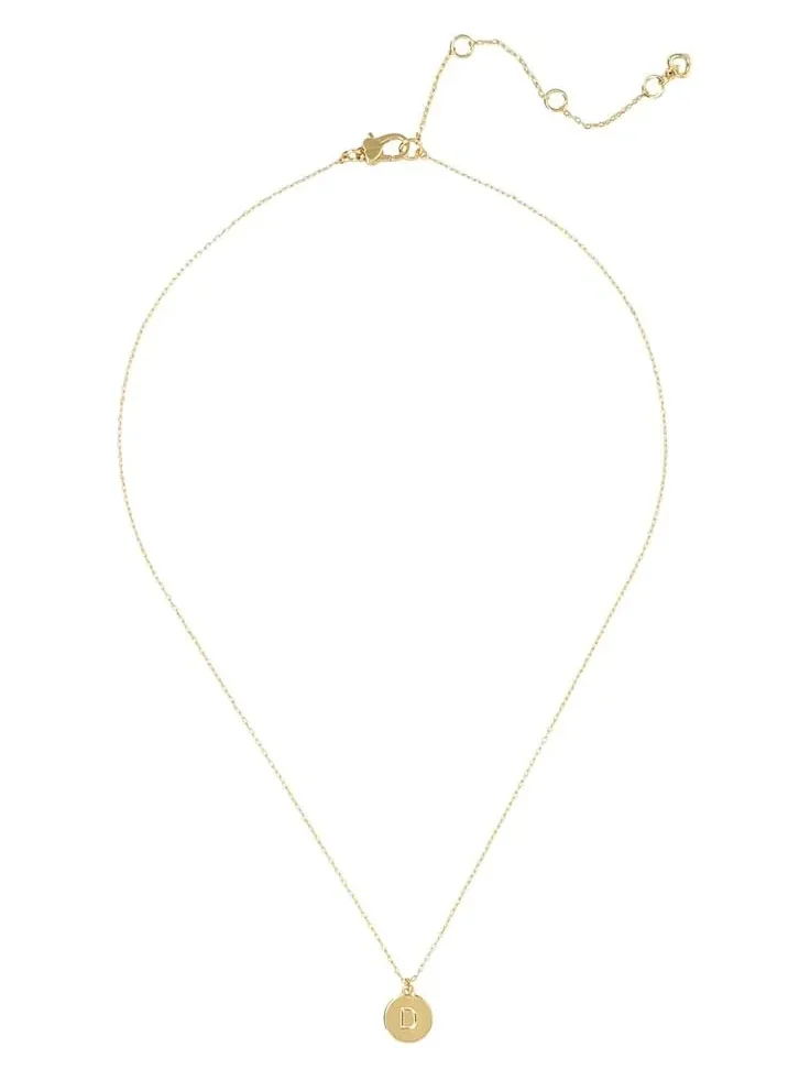 Миниатюрный кулон с инициалом от Kate Spade для женщин Kate Spade New York — изображение 2 из 2, оттенок золотистый