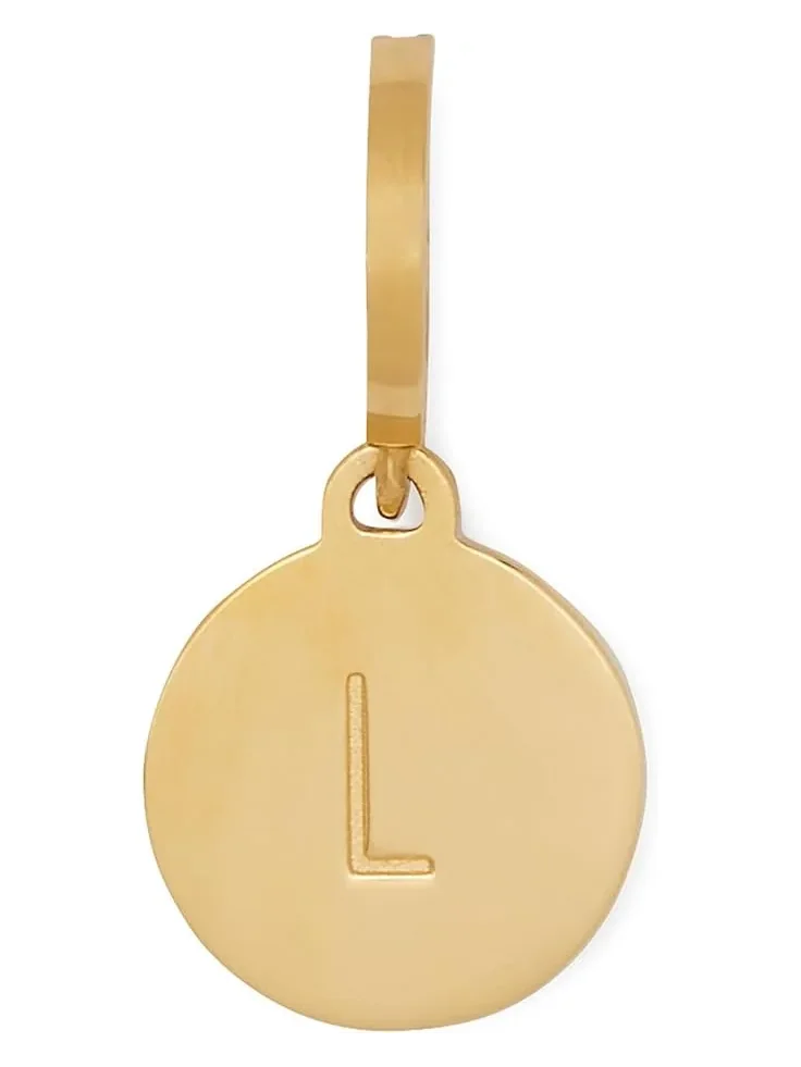 Women's Kate Spade New York Mini L Charm — изображение 1 из 1, оттенок золото