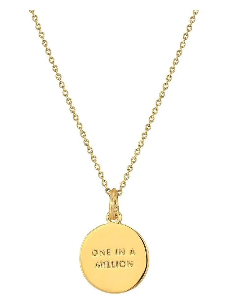 Женский кулон с инициалом от Kate Spade Kate Spade New York — изображение 2 из 3, оттенок золотистый