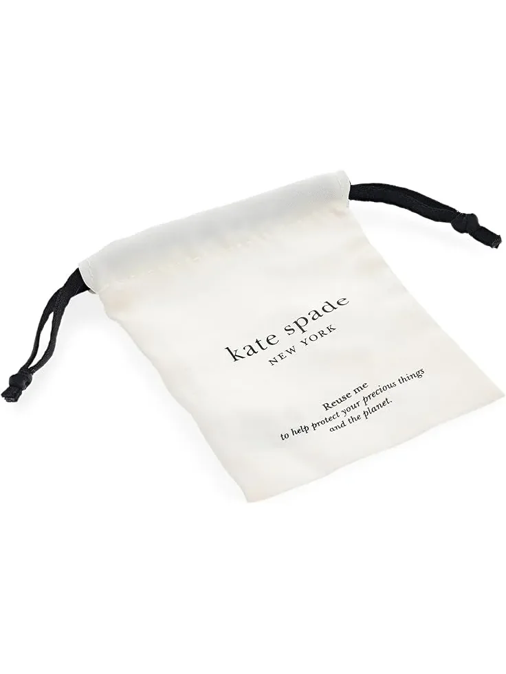 Женские серьги-кольца Bright Spots Drop Huggies Kate Spade New York — изображение 2 из 2, оттенок коралл