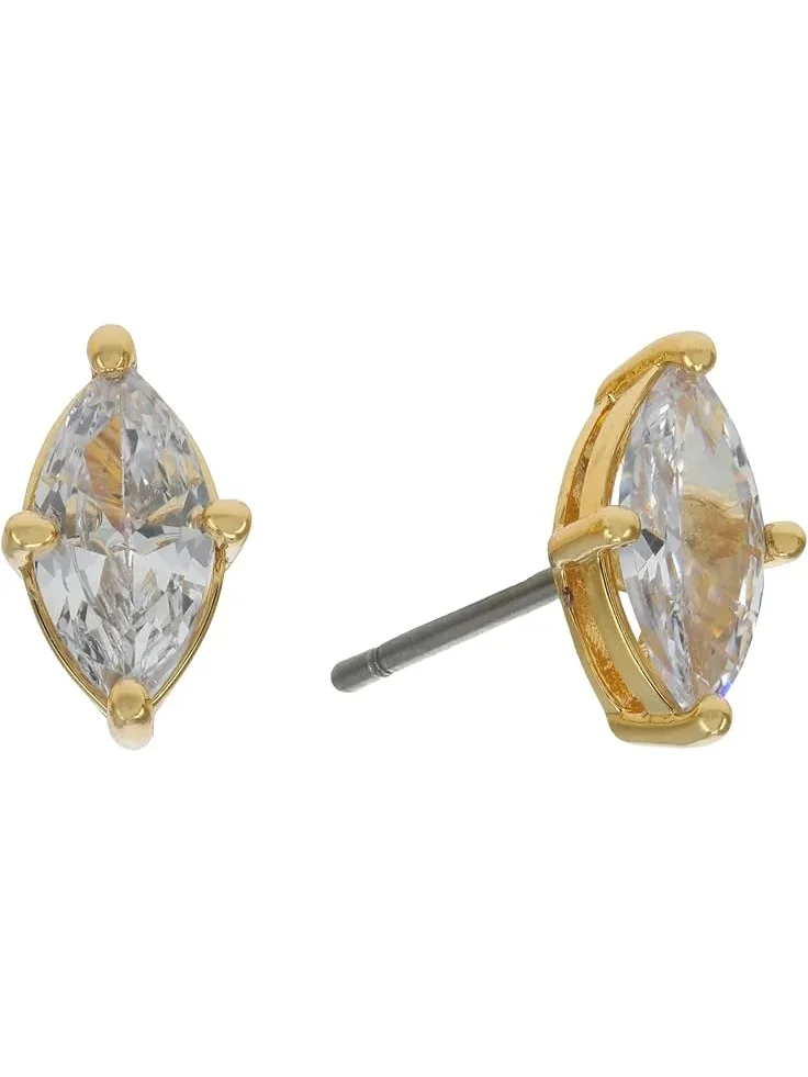 Женские серьги-гвоздики с одним камнем. Kate Spade New York — изображение 1 из 1, оттенок прозрачный/золотистый