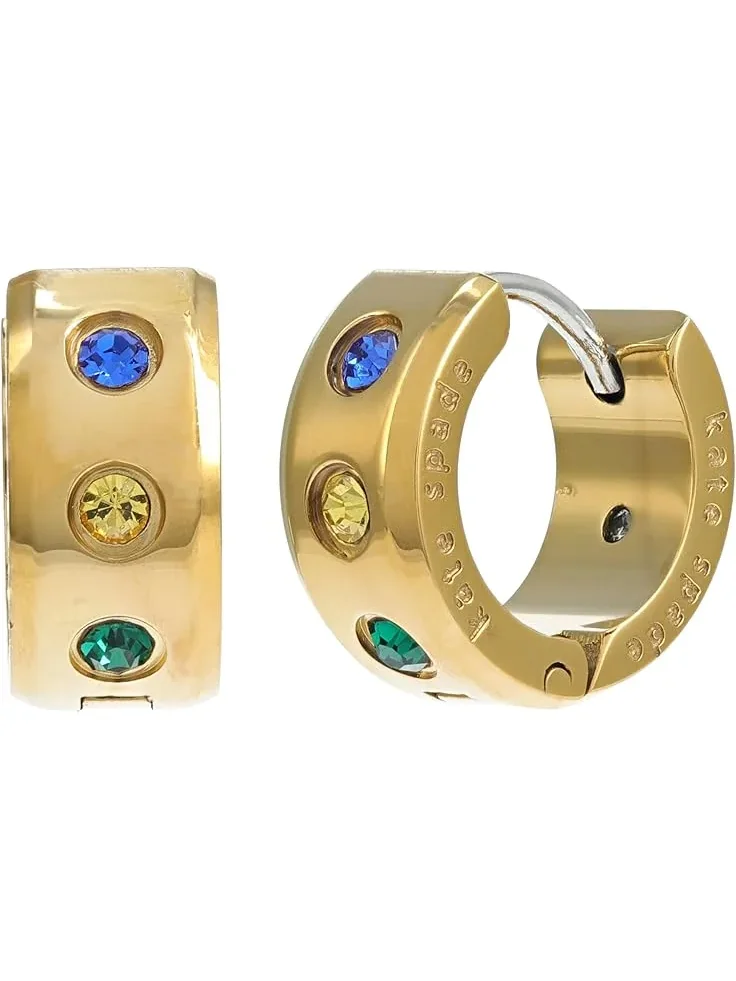 Женские массивные серьги-кольца Set In Stone Kate Spade New York — изображение 1 из 1, оттенок мульти