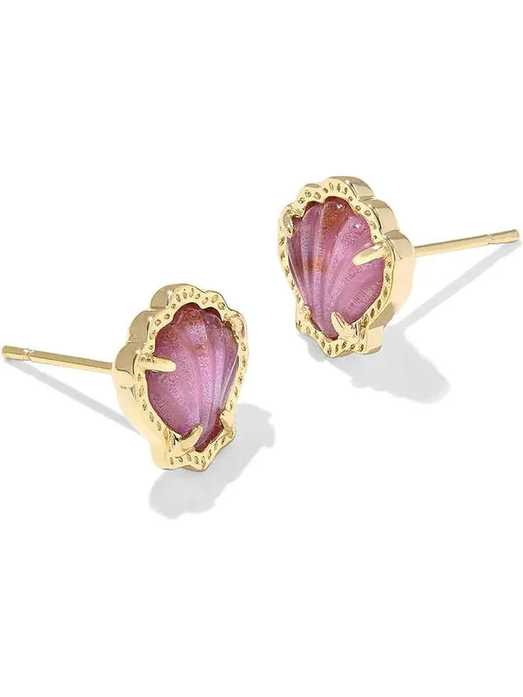 Женские серьги-гвоздики Brynne Shell Kendra Scott — фиолетовый