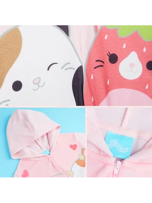 Squishmallows слитная пижама-комбинезон с капюшоном для девочек — 5