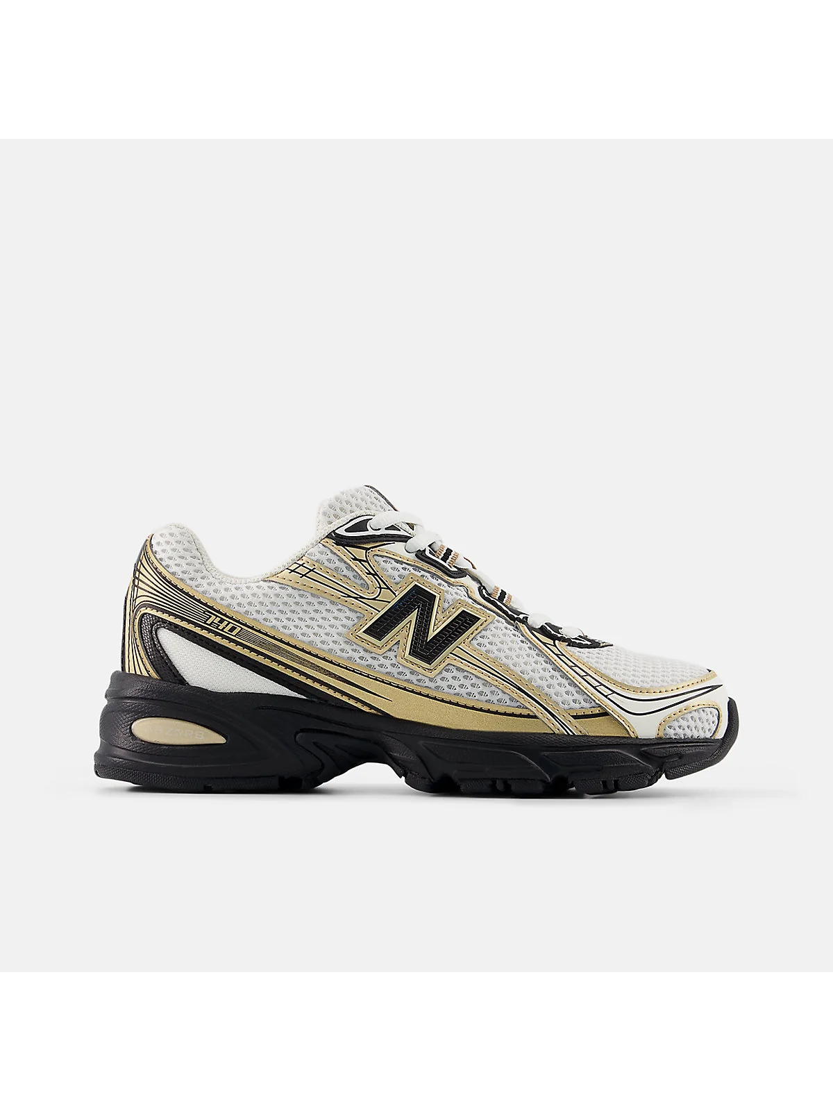 Кроссовки New Balance 740 мятные с зелёным, вид сбоку