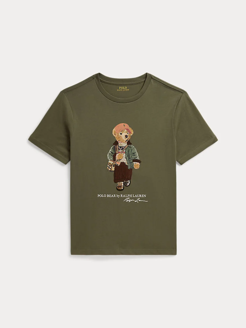 Футболка с принтом Polo Bear из хлопкового трикотажа — 1
