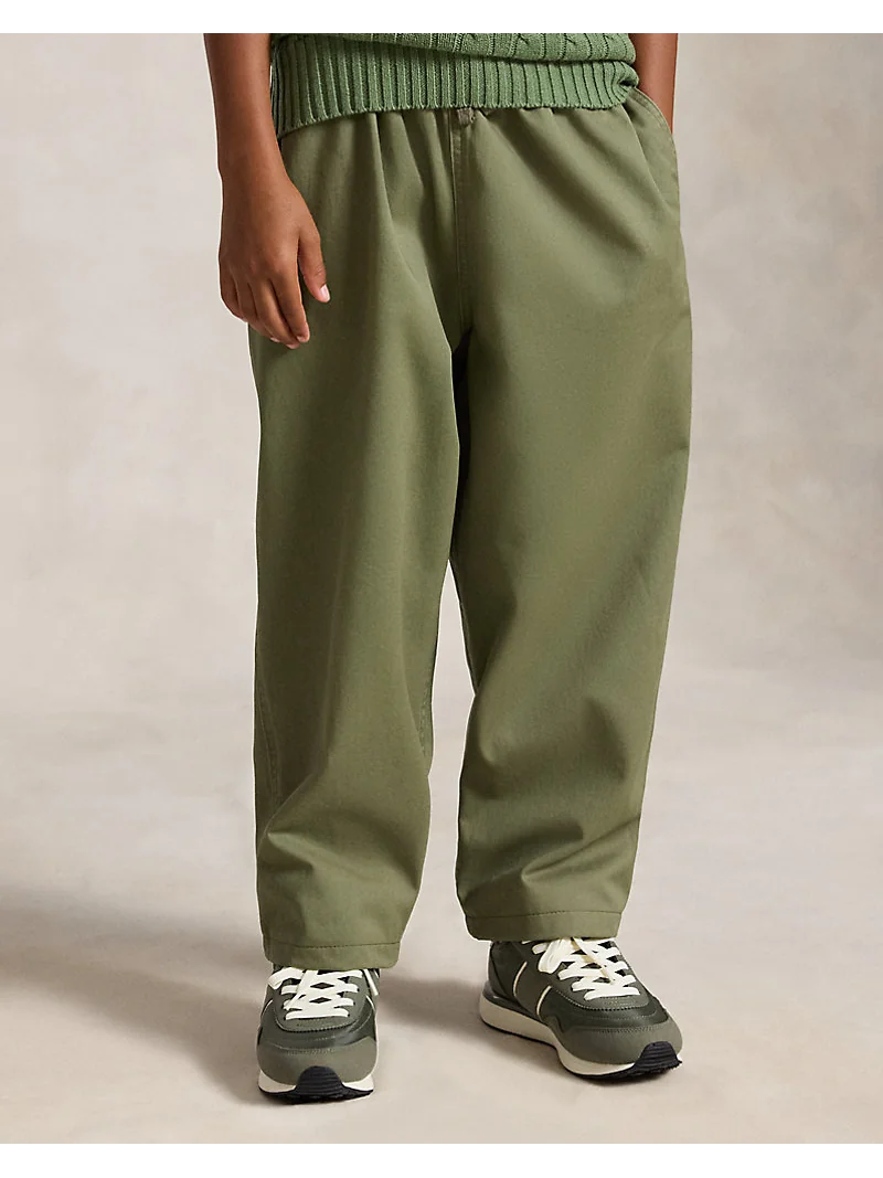 Широкие брюки Big Fit из хлопкового твила — 4