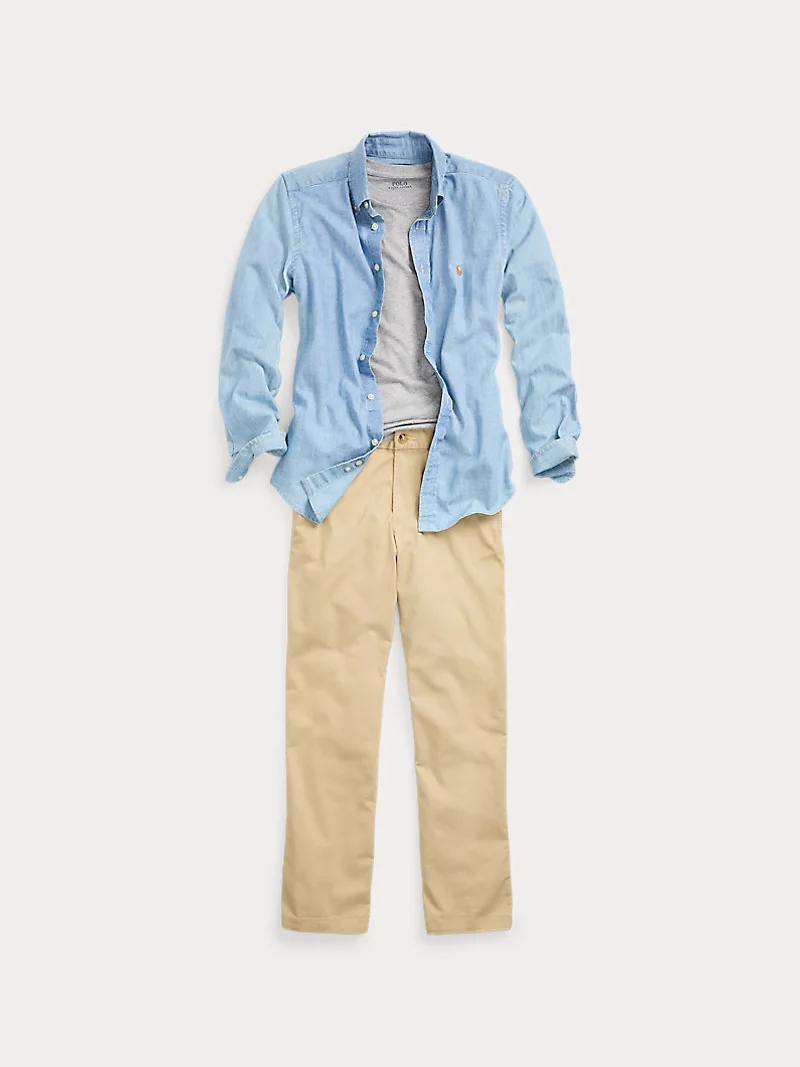 Хлопковая футболка с круглым вырезом — 6