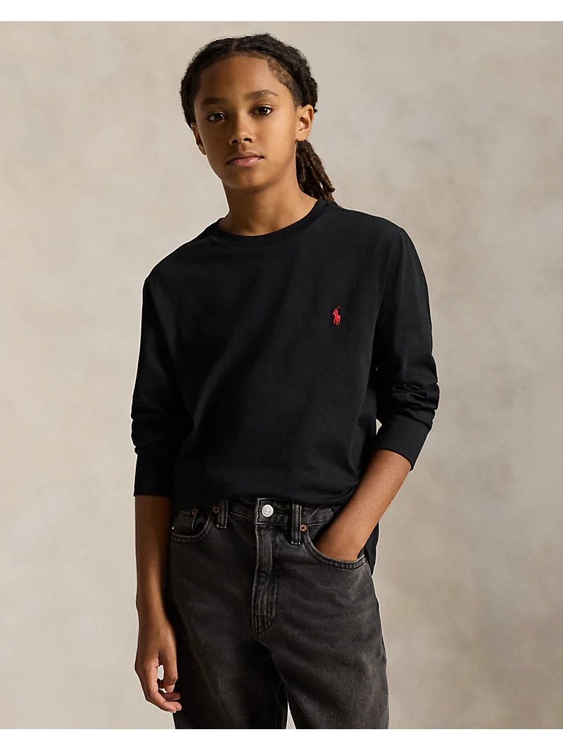 Футболка Ralph Lauren с длинным рукавом из хлопкового джерси — 1