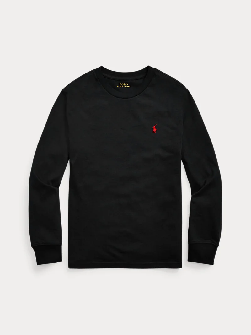 Футболка Ralph Lauren с длинным рукавом из хлопкового джерси — 2
