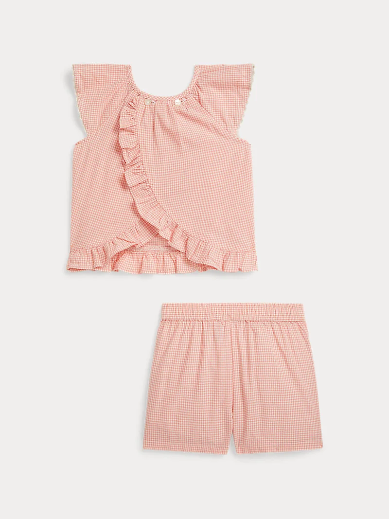 Комплект топ и шорты Ralph Lauren в клетку гингем — 2