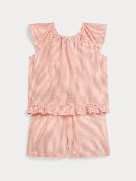Комплект топ и шорты Ralph Lauren в клетку гингем
