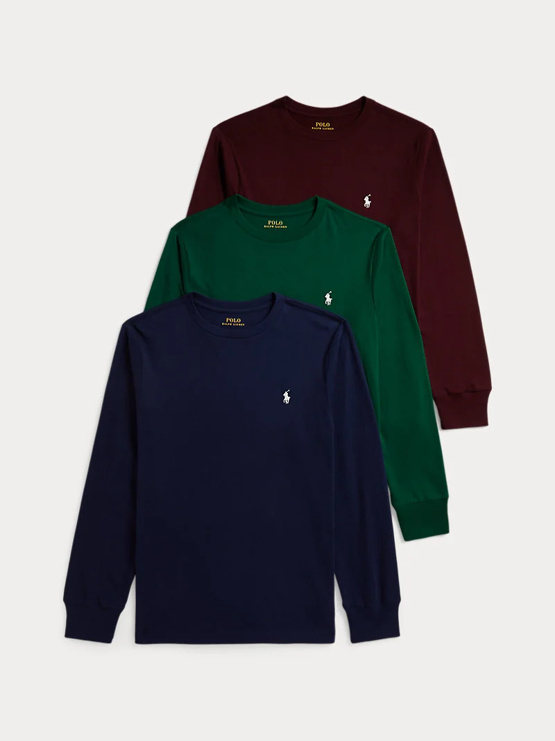 Комплект футболок Ralph Lauren с длинным рукавом, 3 шт — 2