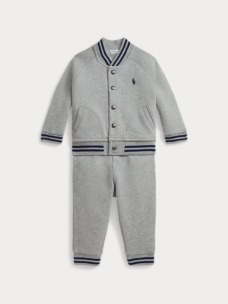 Комплект: куртка-бомбер и джоггеры Fleece Baseball — 2
