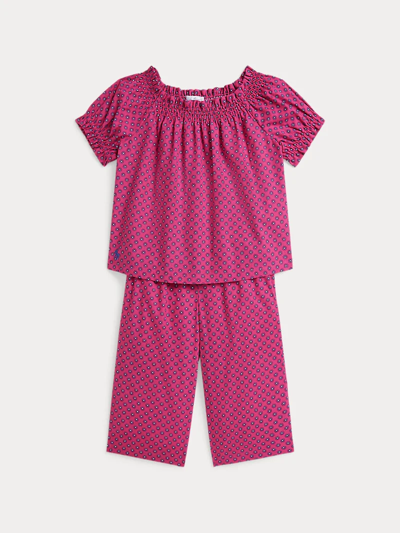 Комплект топ и брюки Ralph Lauren с цветочным принтом — 1