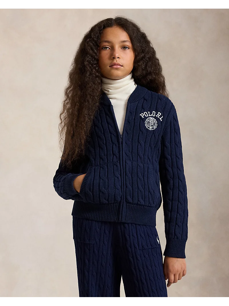 Свитер Embroidered Crest Cable Cotton — 1