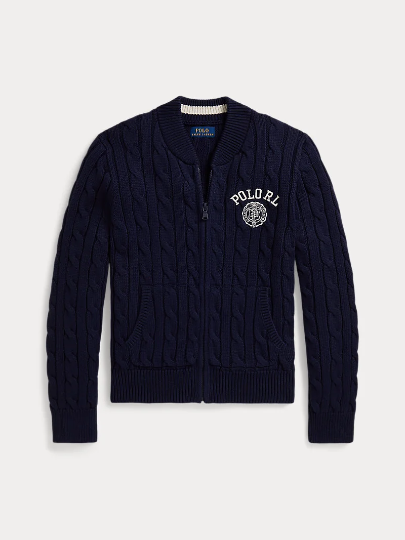 Свитер Embroidered Crest Cable Cotton — 2