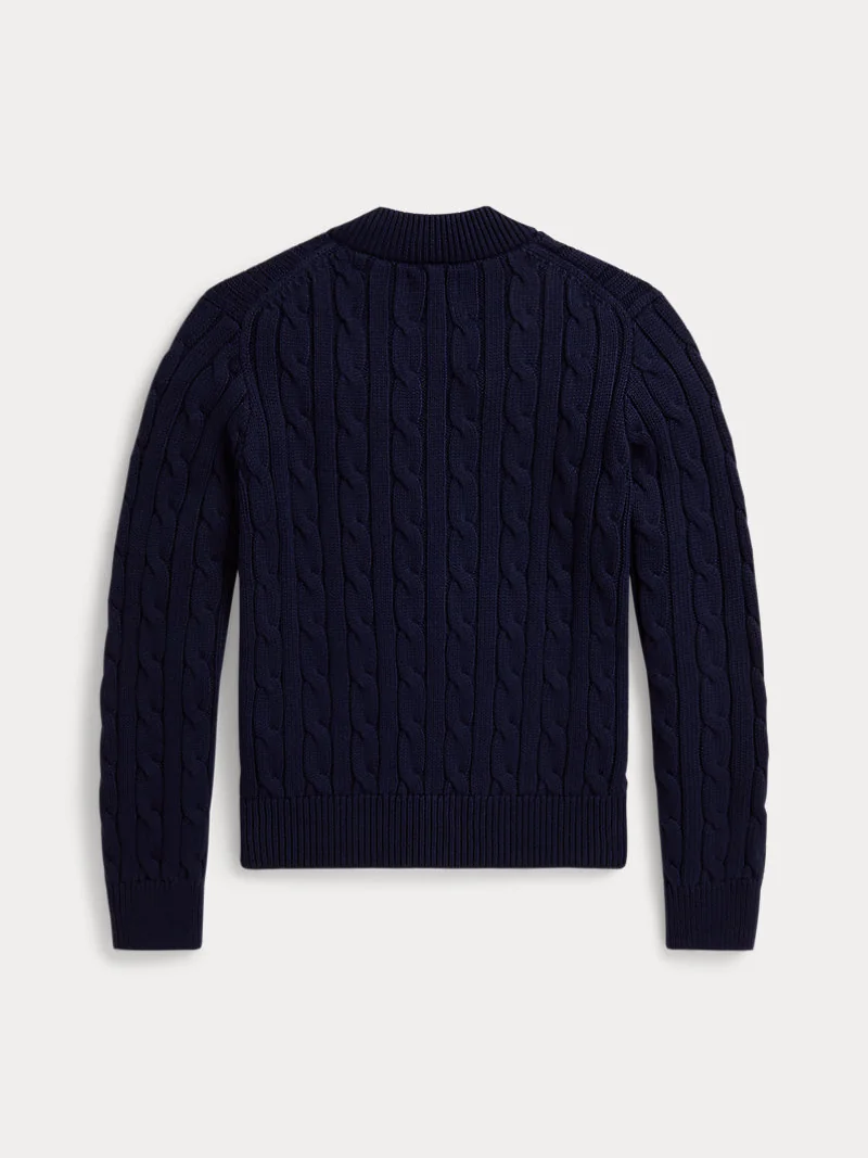 Свитер Embroidered Crest Cable Cotton — 3