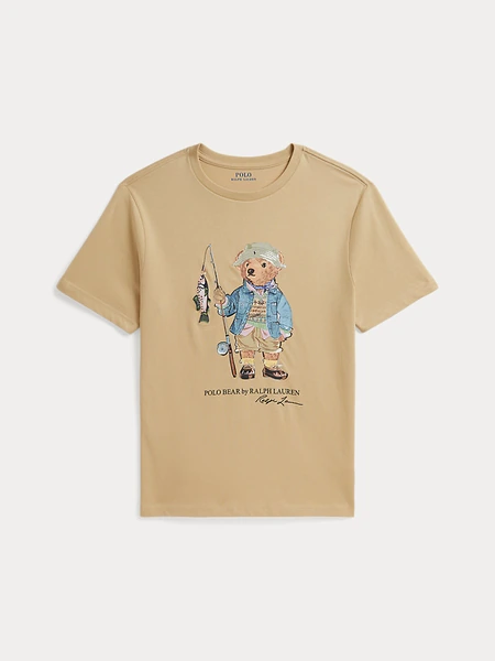 Футболка с принтом Polo Bear из хлопкового джерси