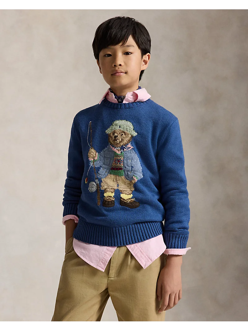 Свитер с медвежонком Polo Bear из хлопкового трикотажа — 1