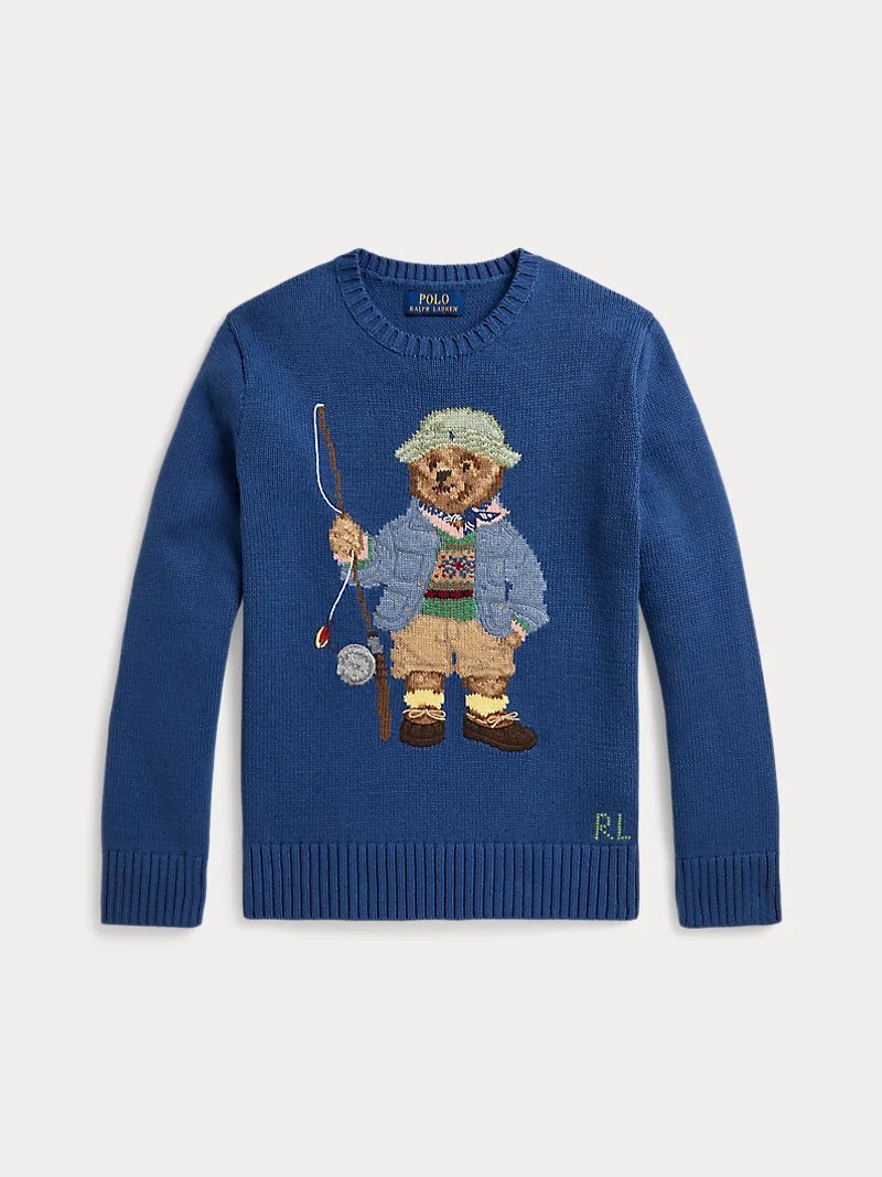 Свитер с медвежонком Polo Bear из хлопкового трикотажа — 2