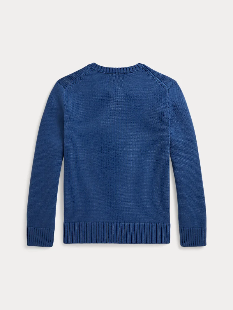 Свитер с медвежонком Polo Bear из хлопкового трикотажа — 3