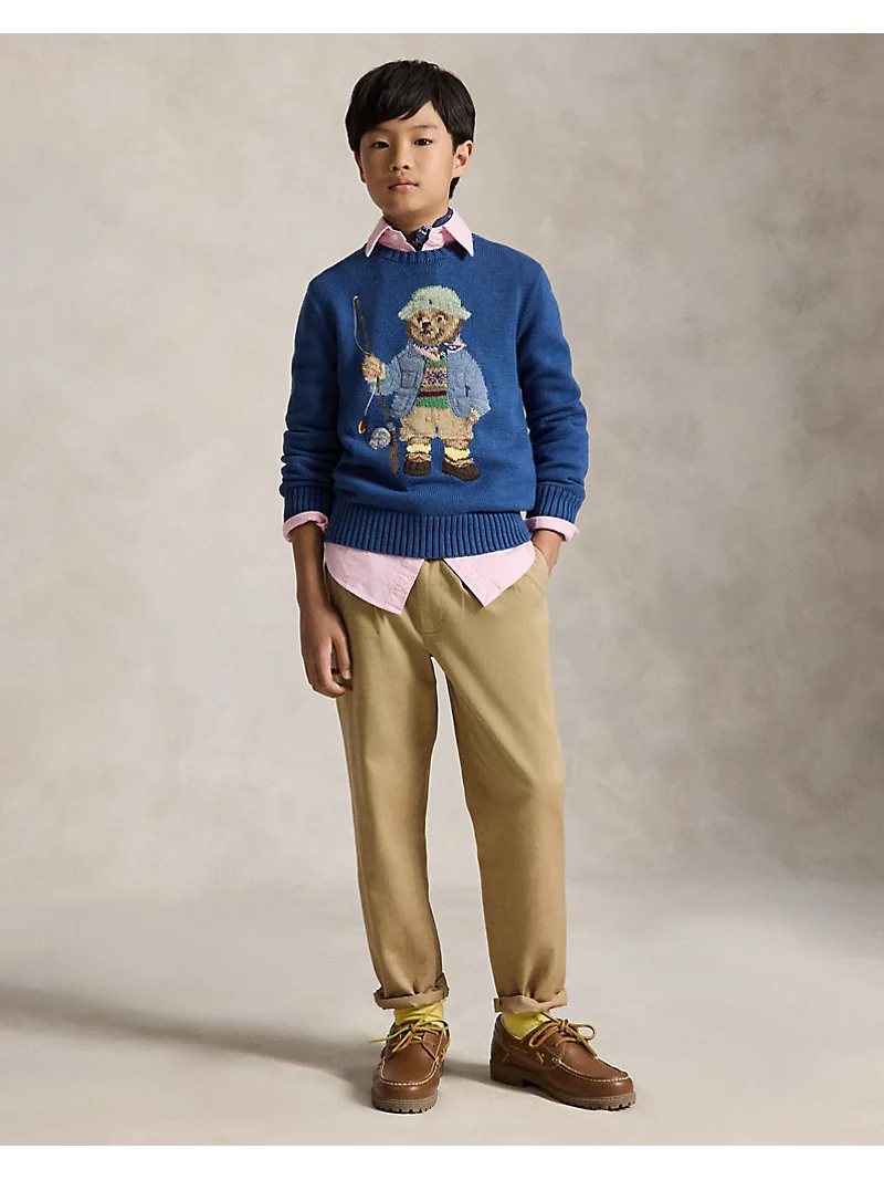 Свитер с медвежонком Polo Bear из хлопкового трикотажа — 4