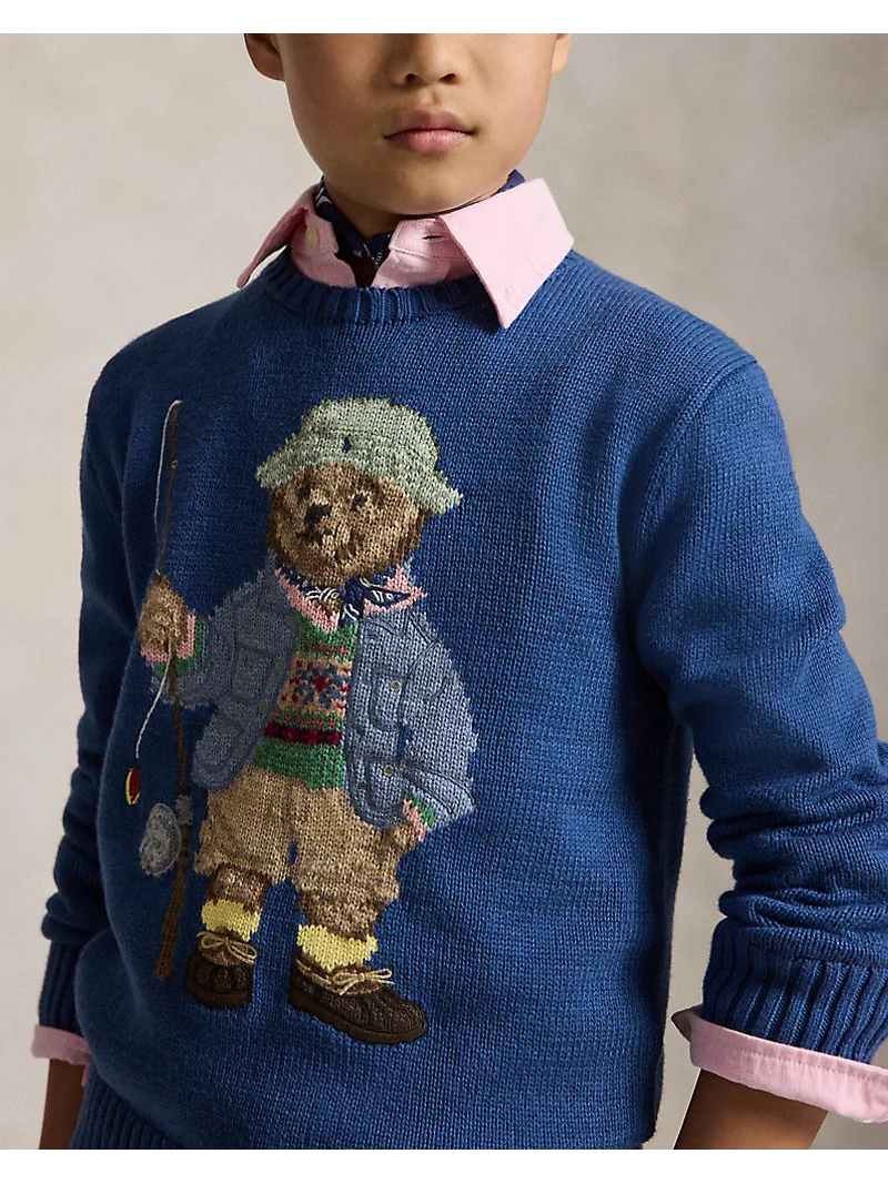 Свитер с медвежонком Polo Bear из хлопкового трикотажа — 5