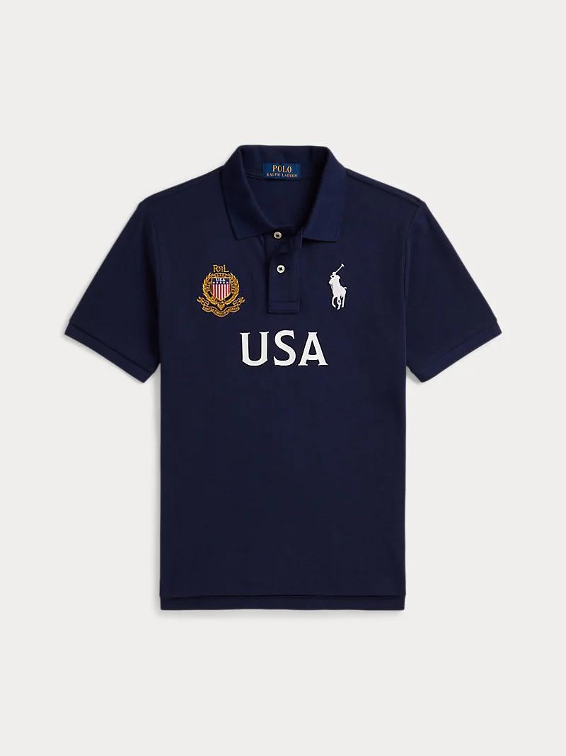 Поло сборной США из хлопковой сетки Ralph Lauren — 1