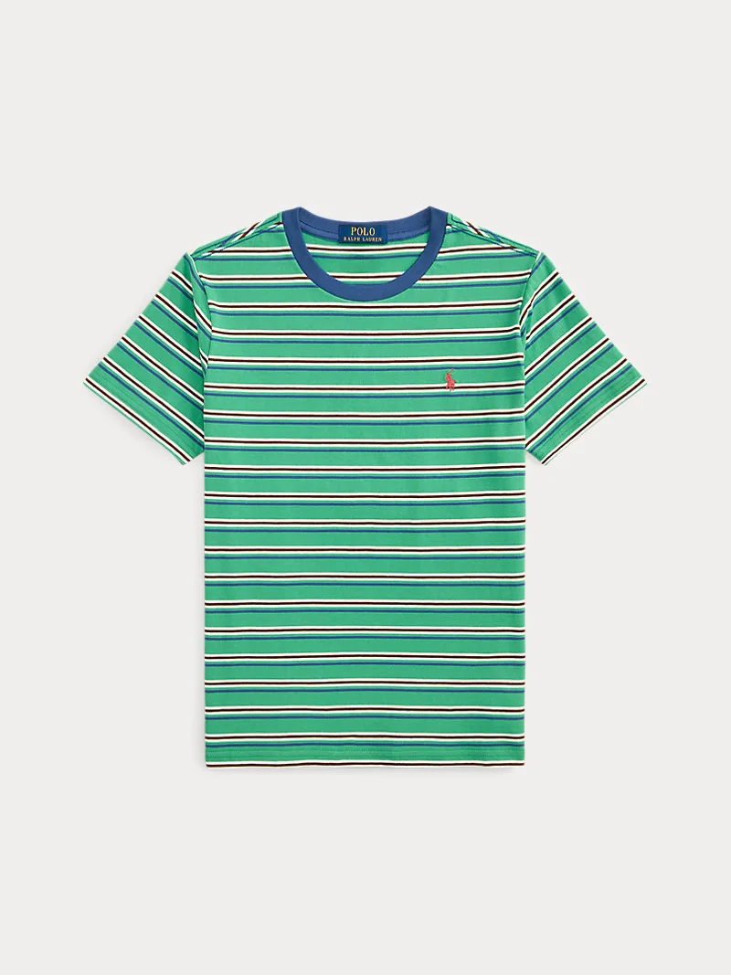 Футболка в полоску из хлопкового джерси Ralph Lauren — 1