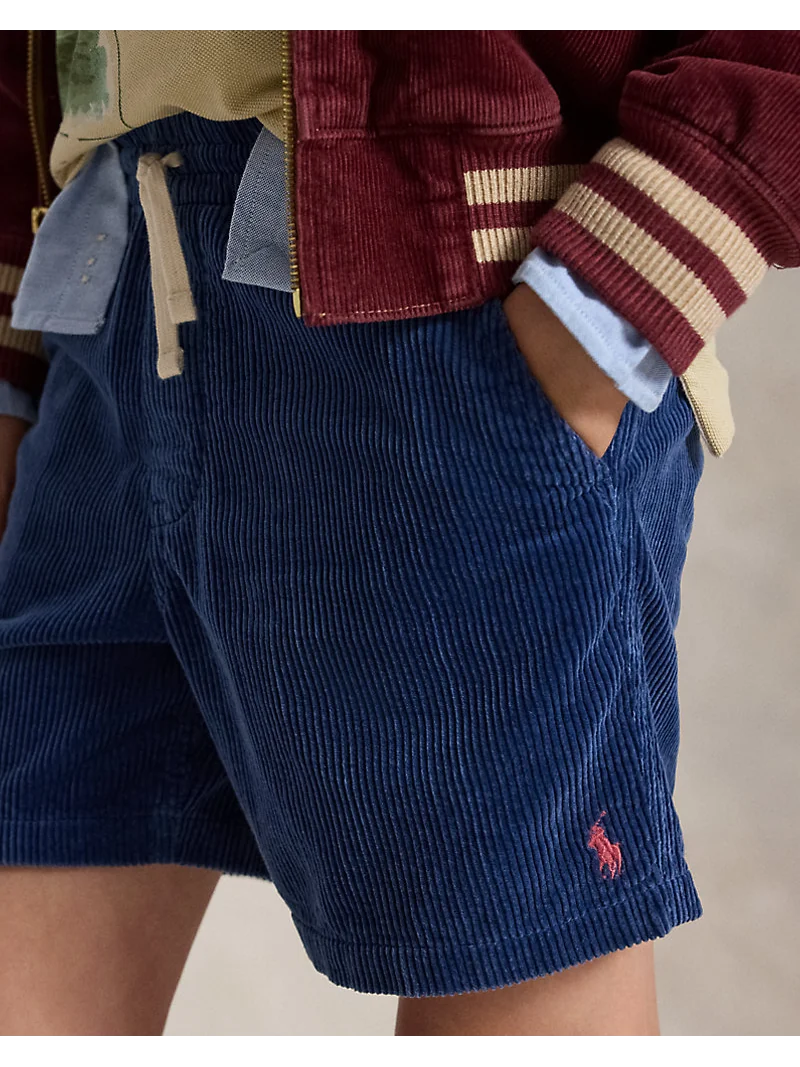 Вельветовые шорты Polo Prepster на резинке — 5