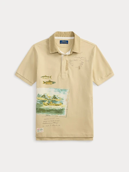 Регби-рубашка с озёрным принтом Ralph Lauren