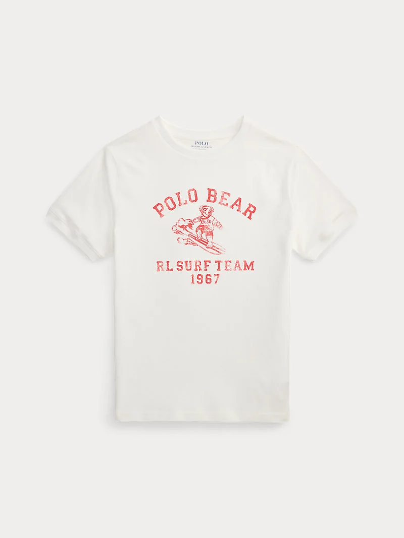 Хлопковая футболка Polo Bear на волне — 1