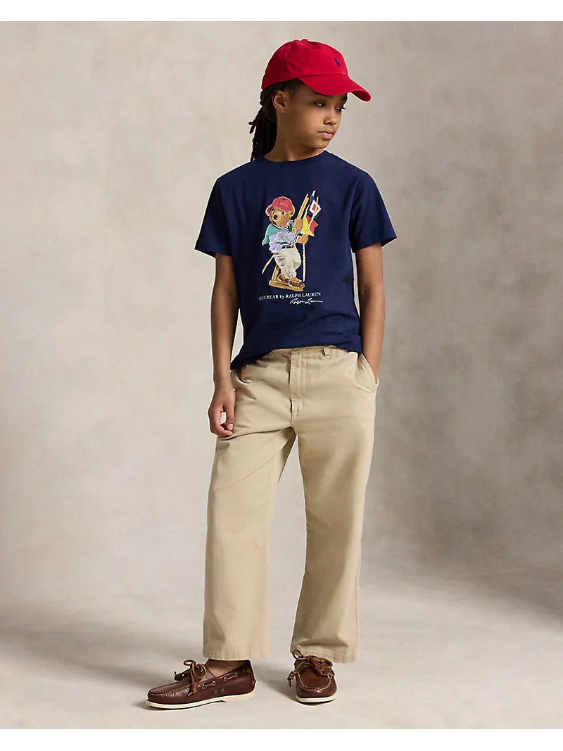 Хлопковая футболка Polo Bear с морским принтом — 4