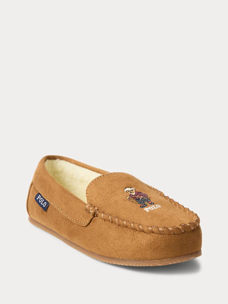 Тапочки-мокасины Dezi IV Polo Bear бежевые для мальчика постарше — 2