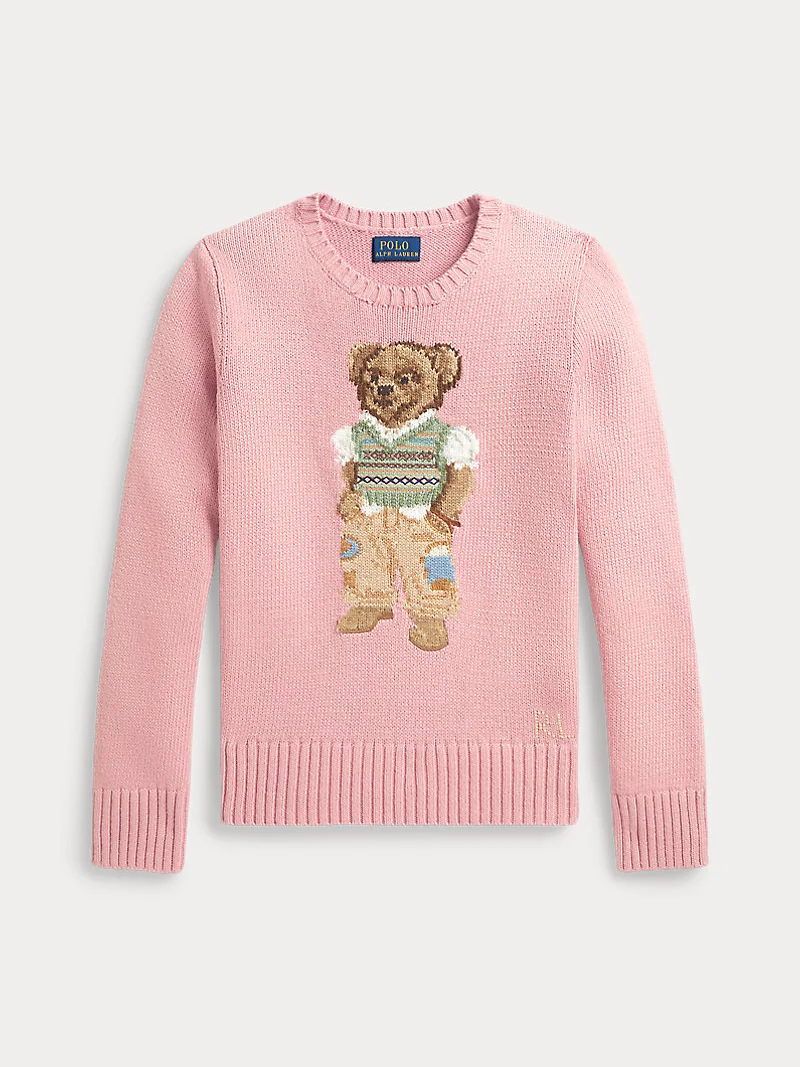 Свитер с мишкой Polo Bear из смесового хлопка — 2