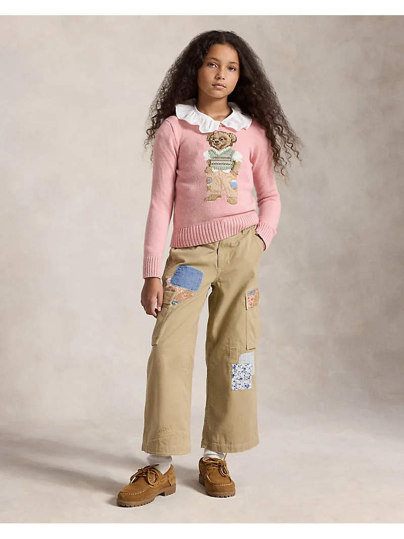 Свитер с мишкой Polo Bear из смесового хлопка — 4
