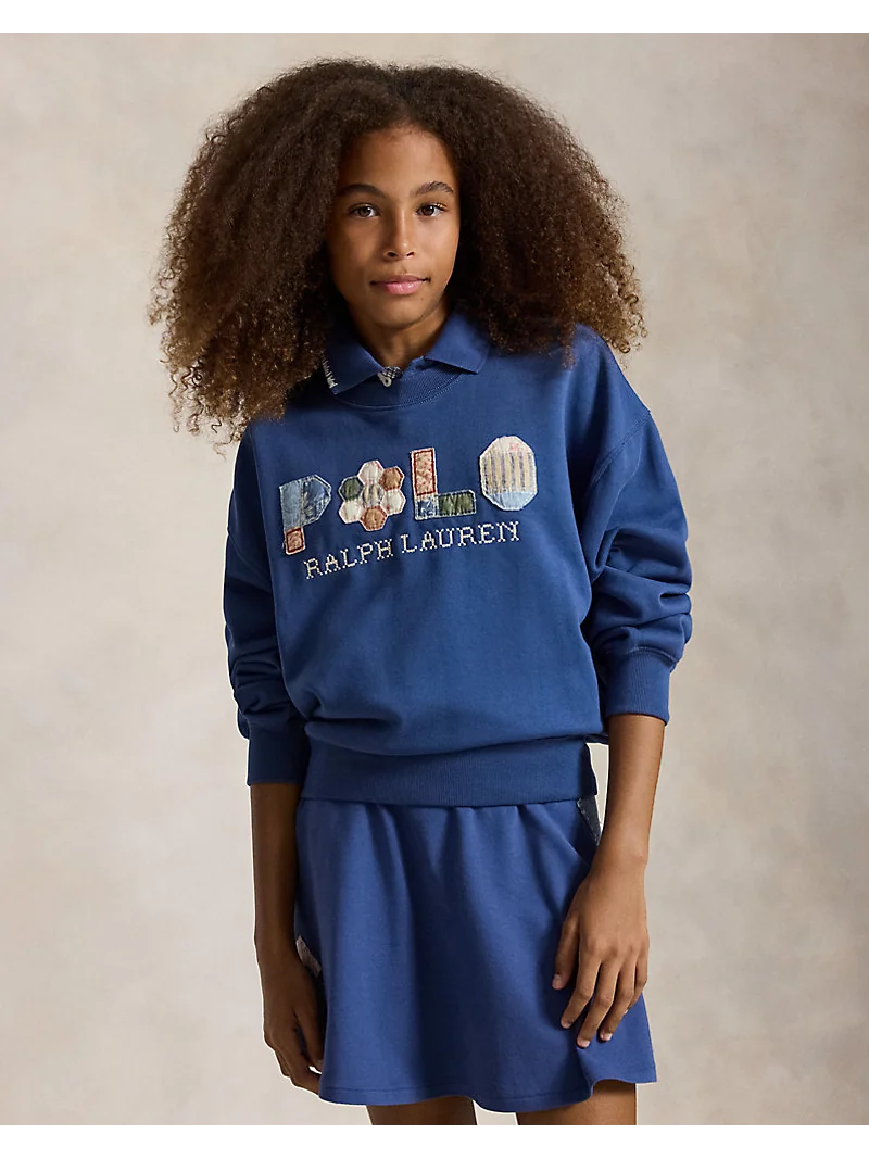 Свитшот с логотипом Polo в стиле пэчворк — 1