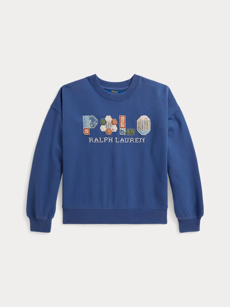Свитшот с логотипом Polo в стиле пэчворк — 2